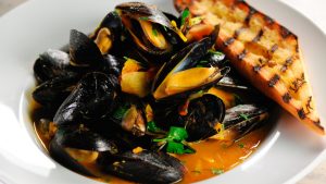 Gordon Ramsay, Steamed Mussels, Saffron Flatbread, recipe, lunch, video, minutes, healthy
