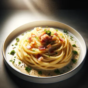 Step-by-step preparation of Spaghetti Carbonara following Gordon Ramsay's recipe
