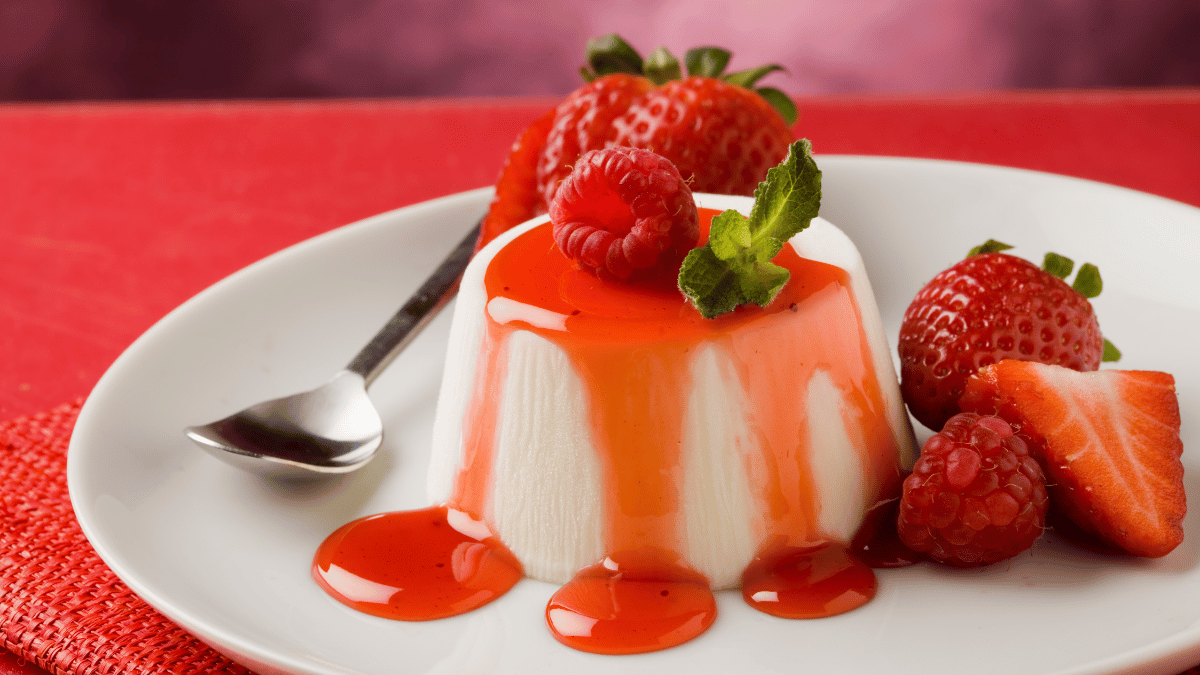 Vanilla-Infused Panna Cotta with Pomegranate Glaze Recipe